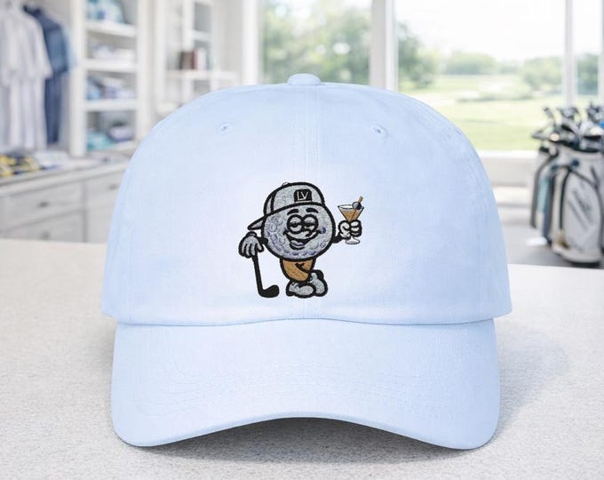 Embroidered Boozy Ball Golfer Dad Cap | Funny Golf Tournament Hat