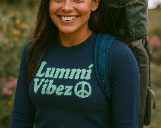 Unisex PNW Shirt: Lummi Island Coastal Vibes Long Sleeve Tee