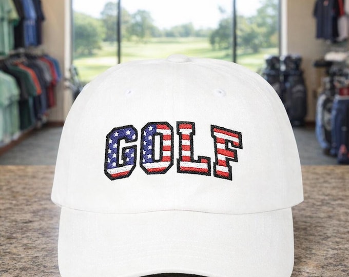 Semiquincentennial USA Flag GOLF Cap Classic Dad Cap | 250th July 4 2026