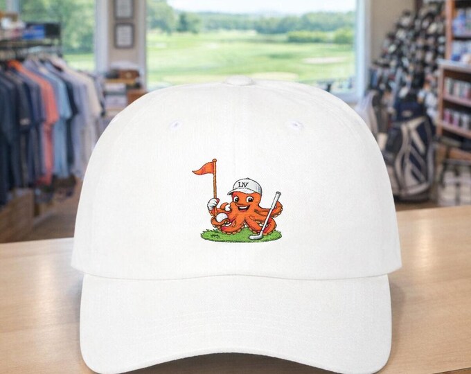 Octopus Golfer Dad Hat | Funny Golfing Cap