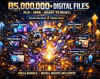85M+  Ultimate PLR MRR Digital Bundle: Ready-to-Sell Products