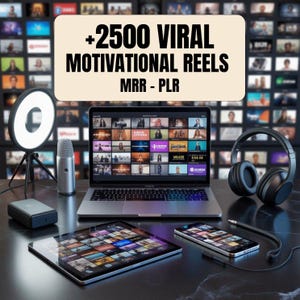 2500+ Virala Motiverande Reels-paket: Canva-mallar, MRR + PLR bild 2