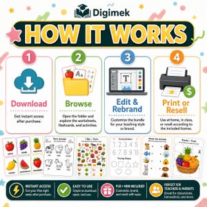 Mega Kids Learning Activities Bundle: 15,000+ Printable Educational Games (PLR/MRR) image 3