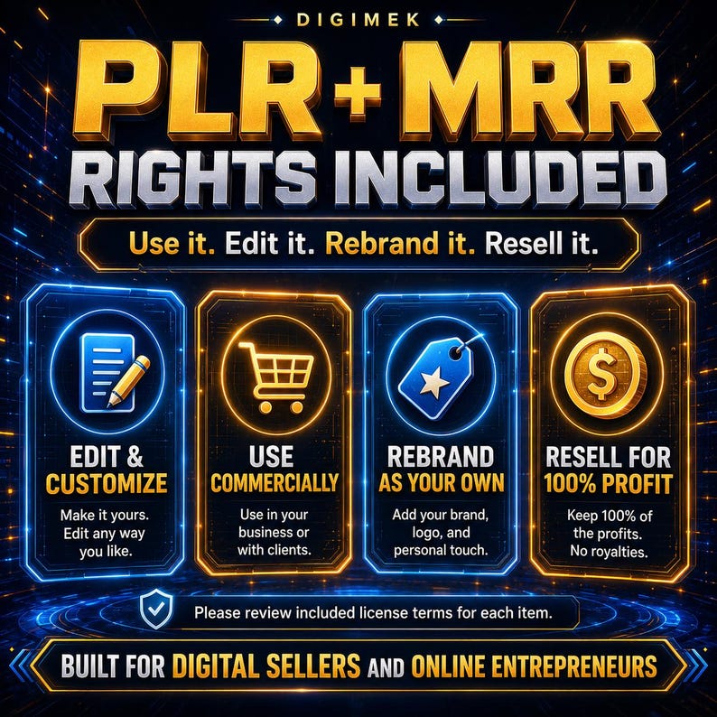 85M+ Ultimate PLR MRR Digital Bundle: Ready-to-Sell Products image 3