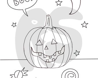 Halloween Pumpkin coloring page
