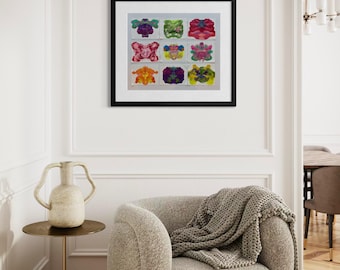 Original Abstract Artwork Acrylic Painting-Bugs and Botanicals ll