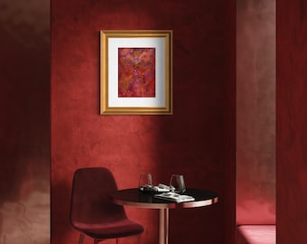 Original Abstract Artwork Watercolor Painting Mixed Media - Broken But Not Defeated
