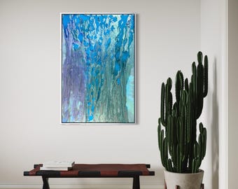 Original Abstract Artwork Watercolor Painting-The Weight of Water 32x48