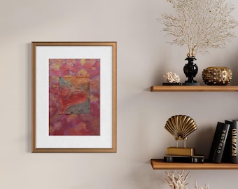 Original Abstract Artwork Watercolor Painting - Boundless Love