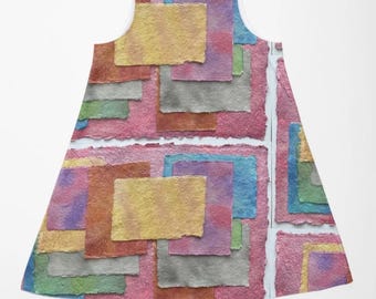 Missing Pieces Buntes Kleid in A-Linie