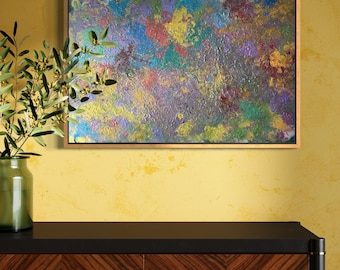 Original Abstract Artwork Acrylic Watercolor Painting-Fall Abstraction 24x36