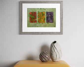 Original Abstract Artwork Watercolor Painting - Magic Garden