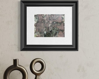 Original Abstract Artwork Watercolor Mixed Media Painting - Sink Hole