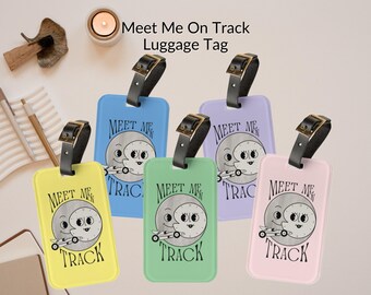 Retro Racing Luggage Tag, Formula 1 Motorsport Travel Accessory