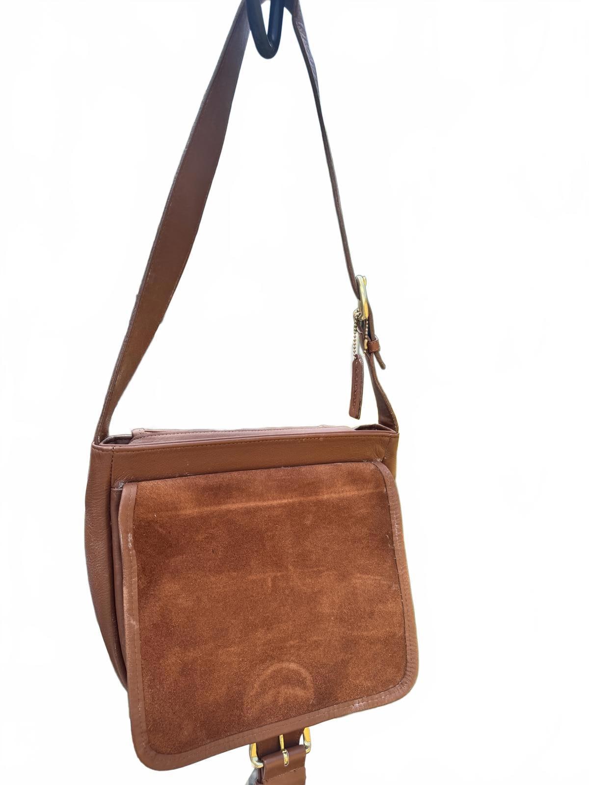 Vintage 90's Coach Brown Leather Women's Shoulder Bag - Etsy