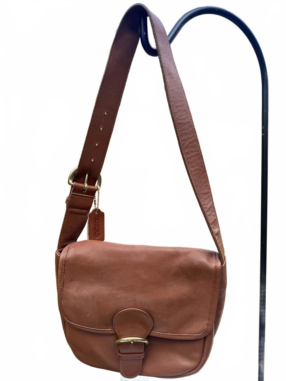 Vintage 90's Coach Brown Leather Women's Shoulder Bag - Etsy