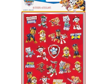 Officially Licensed Paw Patrol 4 Sticker Sheets 80 Stickers