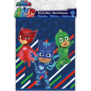 Officially Licensed PJ Masks Loot Bags, 8ct