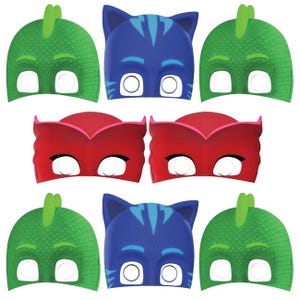 Officially Licensed PJ Masks Paper Masks 8 ct