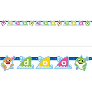 Officially Licensed Baby Shark Large Jointed Banner 6ft x 5in.