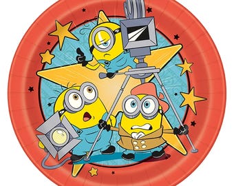 Officially Licensed Minions Despicable Me Dinner Lunch Plates 9" 8 ct