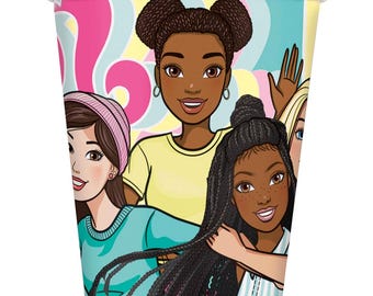Officially Licensed Barbie Birthday Party Paper Cups, 9 Oz 8 Ct
