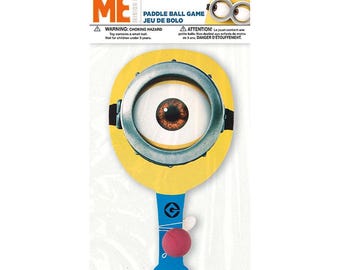 Officially Licensed Minions Paddle Ball Game 1 ct