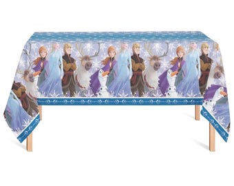 Disney’s Frozen II Snowflake Plastic Tablecloth