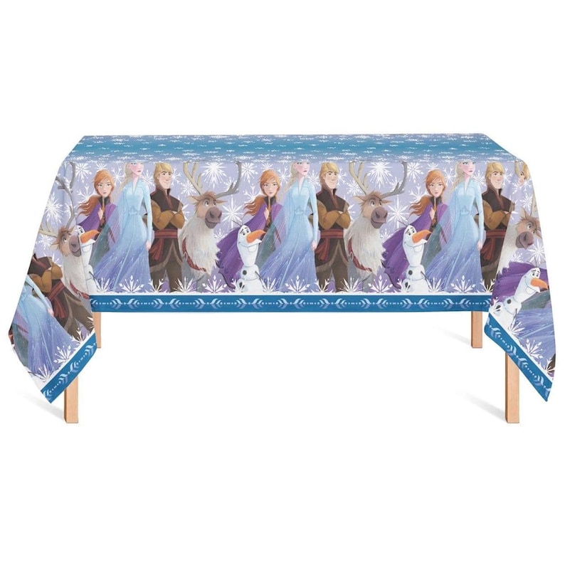 Disney’s Frozen II Snowflake Plastic Tablecloth image 1