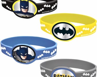 Officially Licensed Batman™ Stretchy Bracelets – Pack of 4