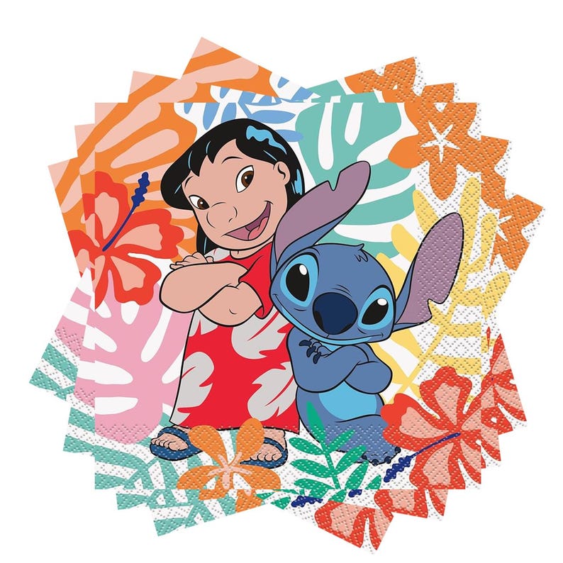 Servilletas de almuerzo de Lilo y Stitch, 16 unidades imagen 1