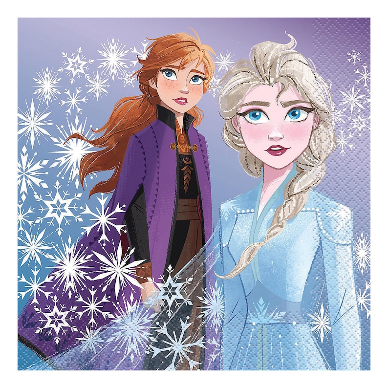 Disney Frozen Elsa Paper Luncheon Napkins 16ct image 1