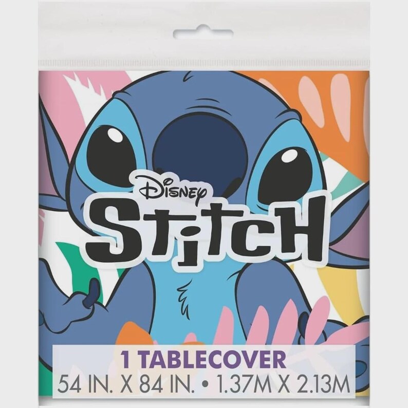 Stitch Birthday Decorations Set, Blue Alien Party Tableware Kit, Tropical Birthday Party Supplies for Kids image 7