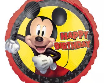 Mickey Mouse Happy Birthday Foil Balloon 18"