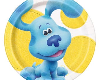 Blue's Clues Round Dinner Plates 9" - 8ct