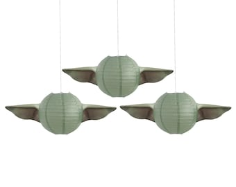 Star Wars Mandalorian The Child Paper Lanterns 3ct