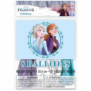 Frozen 2 Latex Balloons 12 inches, 8 ct image 1