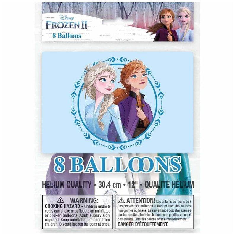 Frozen 2 Latex Balloons 12 inches, 8 ct image 1