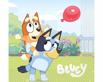 Officially Licensed Bluey Paper Party Lunch Napkins 16ct