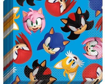 Sonic the Hedgehog Party Paper Luncheon Napkins 16 Ct.