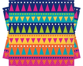 Boho Fiesta Beverage Napkins, 24ct