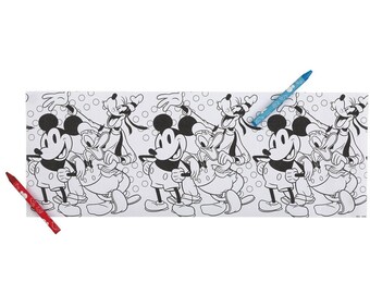 Disney Mickey Mouse Paper Coloring Rolls & Crayons - 3ct