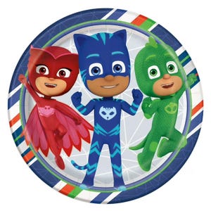 Officially Licensed PJ Masks Birthday Paper Dinner Plates, 9in, 8ct