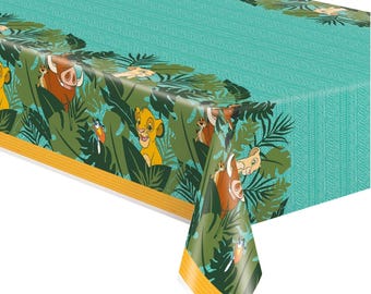 The Lion King Birthday Plastic Table Cover, 54 x 84 Inches