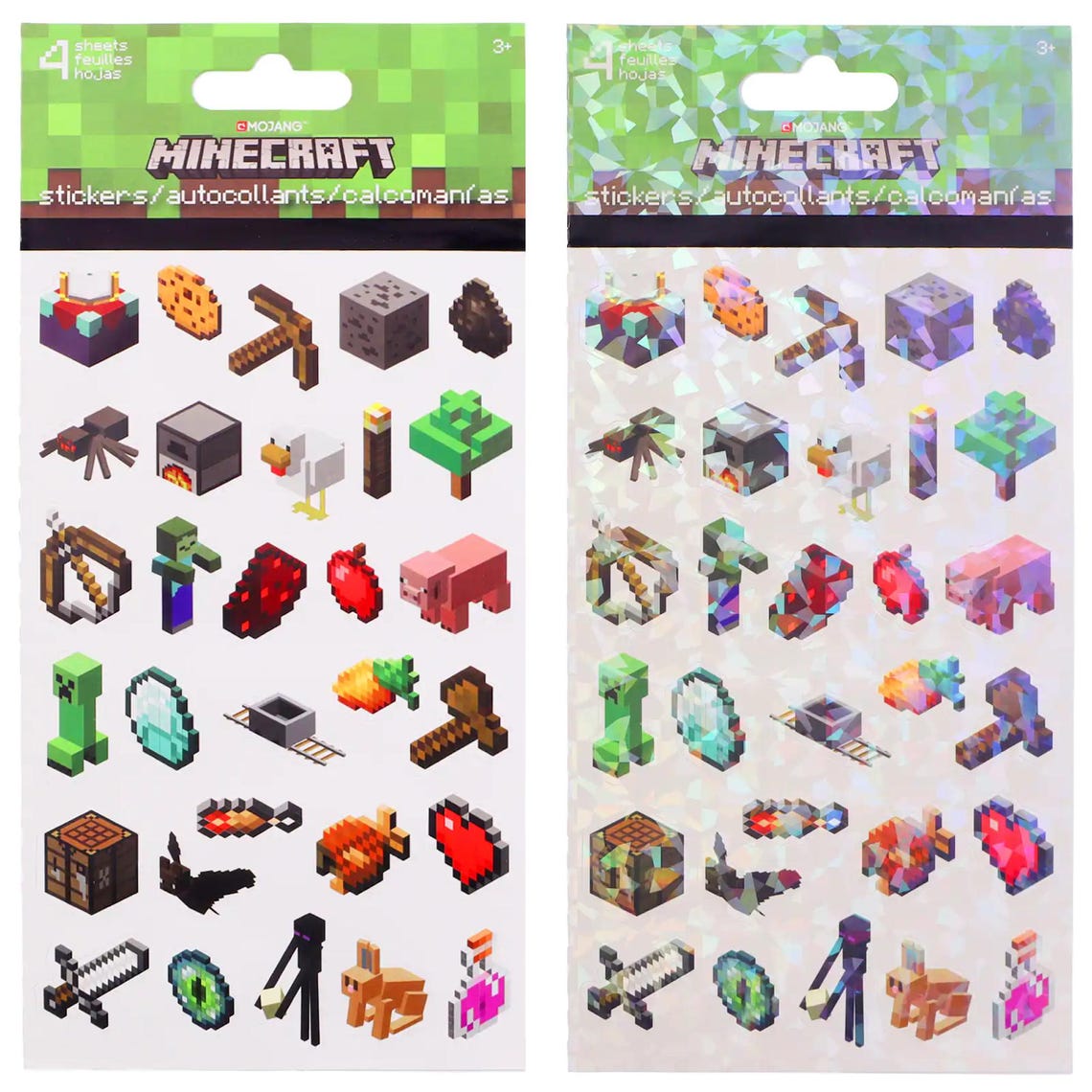Minecraft Stickers – 4 Sheets Minecraft Party Favors & Crafts -licensed ...
