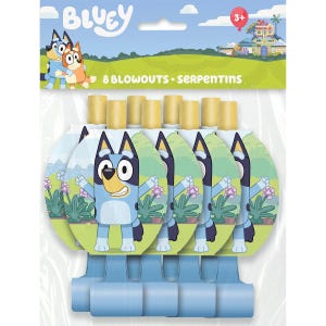 Paquete de 8 secadores de pelo con temática de Bluey con licencia oficial imagen 2