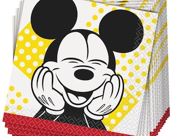 Disney Mickey Mouse Beverage Napkins 16 ct