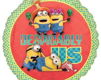 Officially Licensed Minions Despicable Me round Foil Balloon 18"