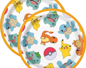 Officially Licensed Pokémon™ Party Paper Dessert Plates 7″, 8 Ct