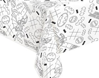 Officially Licensed Batman™ Activity Paper Tablecover 54" x 84"